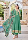 Devika By Rangoon H o Embroidery Wholesale Anarkali Kurtis Set In India